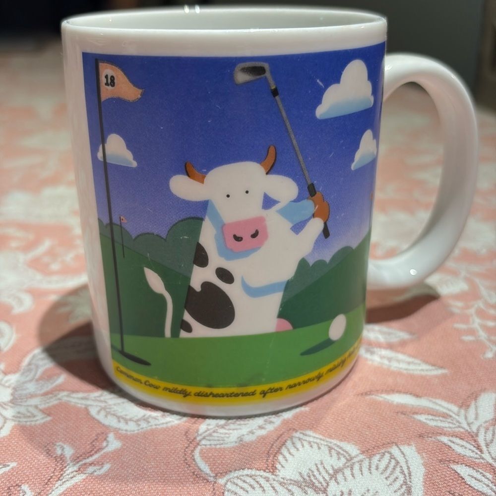 Vintage Cows Inc. Prince Edward Island Coffee Mug ~Golf Theme 🏌️⛳️